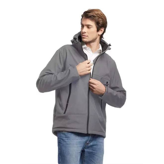 BLOUSON PERSONNALISÉ SOFTSHELL HOMME 'GABOR' - gris