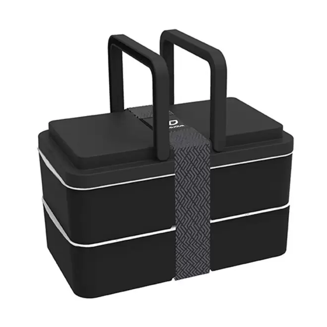 LUNCH BOX PERSONNALISÉE GOODJOUR® 1L 'TOCCOA' - noir