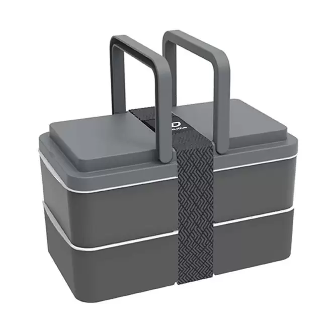 LUNCH BOX PERSONNALISÉE GOODJOUR® 1L 'TOCCOA' - gris