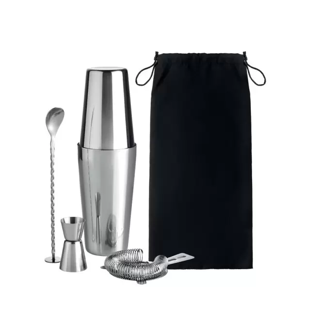 ENSEMBLE À COCKTAIL PERSONNALISÉ 'TEREMO' - argenté