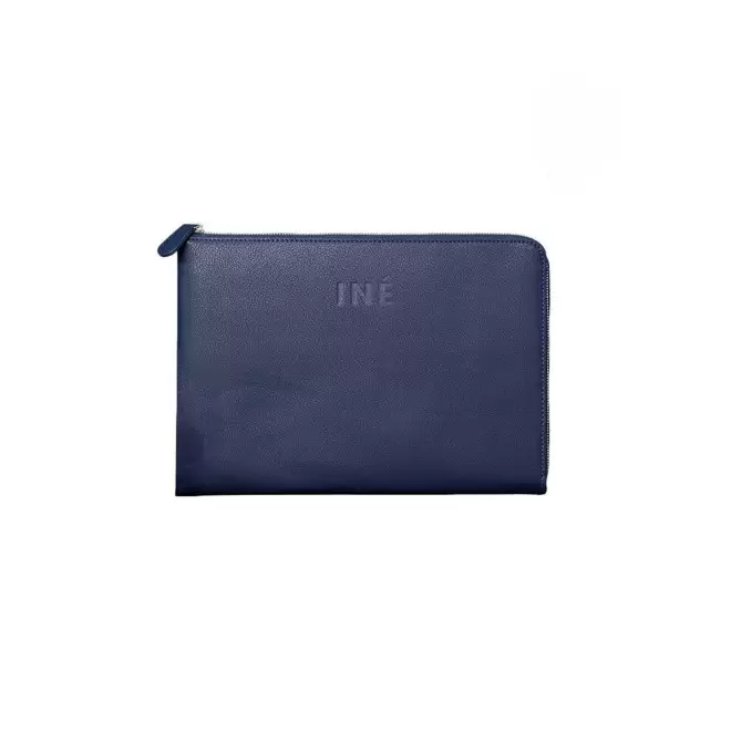 POCHETTE PERSONNALISÉE POUR TABLETTE EN CUIR 'DUIR' - bleu