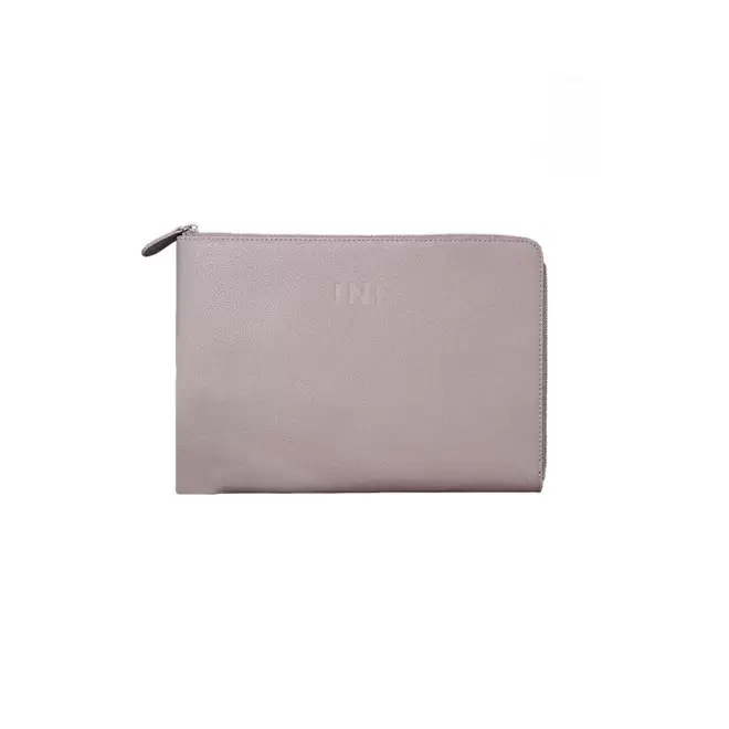 POCHETTE PERSONNALISÉE POUR TABLETTE EN CUIR 'DUIR' - taupe
