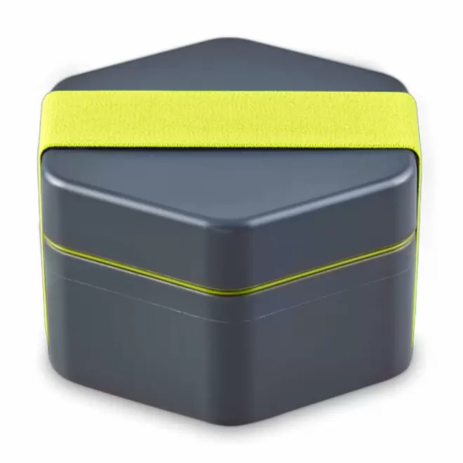 LUNCH BOX PERSONNALISABLE 'MADO' - gris/vert