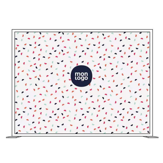 TOILE TOTEM PERSONNALISABLE LUMINEUX 'LUMIFRAME COLOR' - 300 x 230 cm