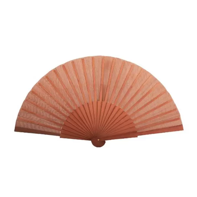 EVENTAIL PERSONNALISABLE EN BOIS FONCE 'FANNU' - marron