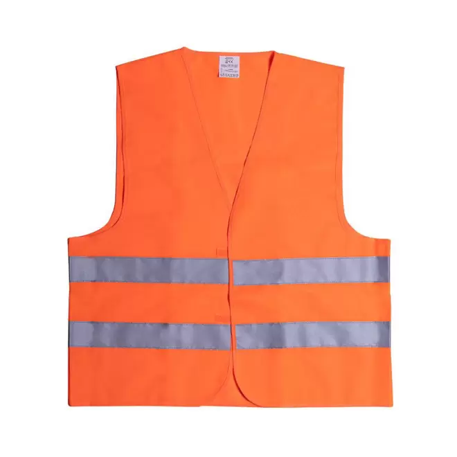 GILET DE SECURITE PERSONNALISABLE 'FLUOSAFE TAILLE UNIQUE' - orange fluo