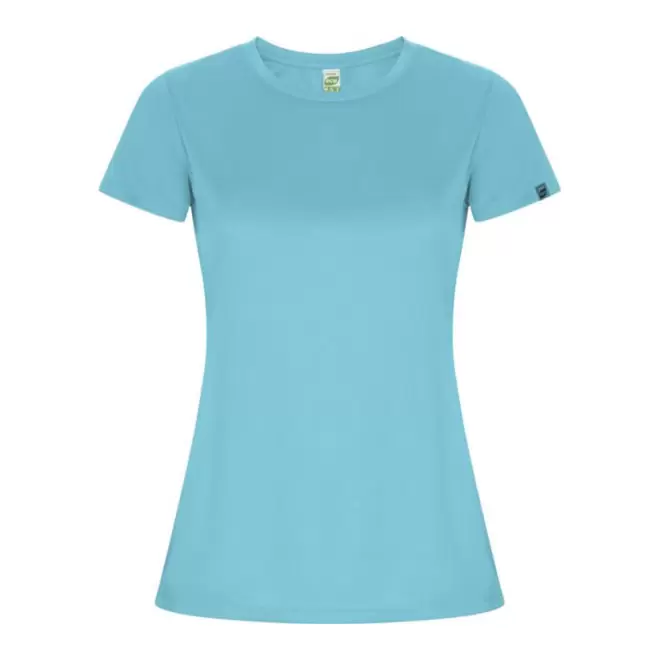RAPIDE 4J - TEE-SHIRT FEMME PERSONNALISE 'LUDO' - bleu turquoise