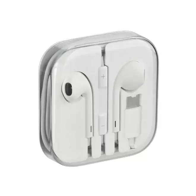 ECOUTEURS FILAIRES PERSONNALISABLE 'MARLO' - blanc