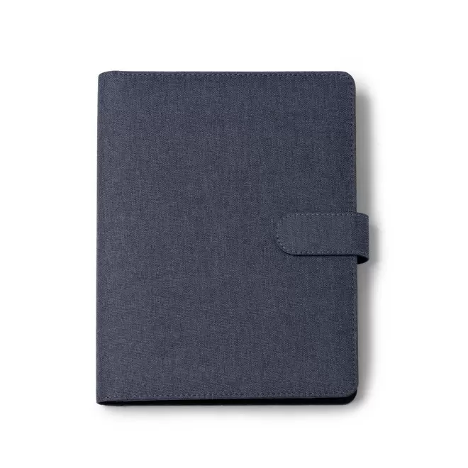 CONFERENCIER PERSONNALISABLE A5 RPET 'SAMARO' - bleu marine
