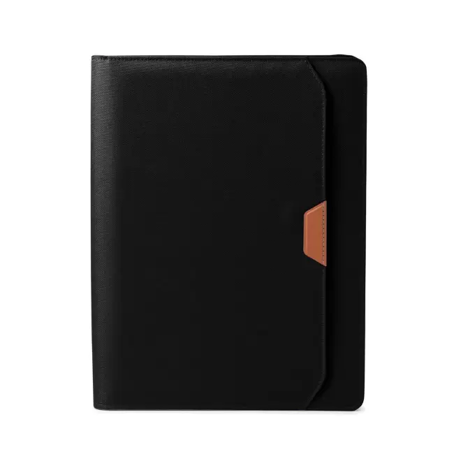 CONFERENCIER A4 PERSONNALISABLE RPET 'BOBI' - noir