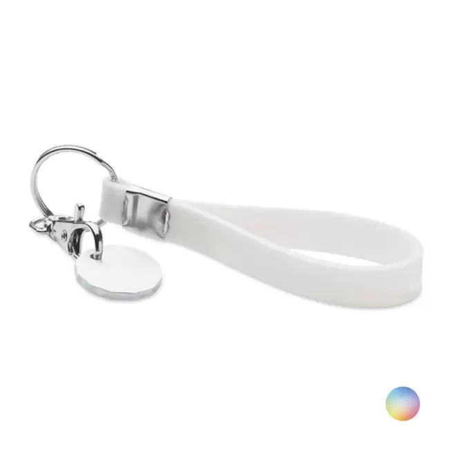 PORTE-CLÉS PERSONNALISABLE EN SILICONE 'SICO' - pantone