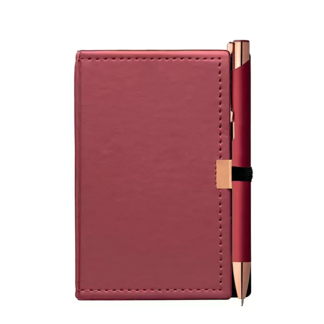 BLOC-NOTES PERSONNALISÉ ET STYLO 'CROSKI' - rouge