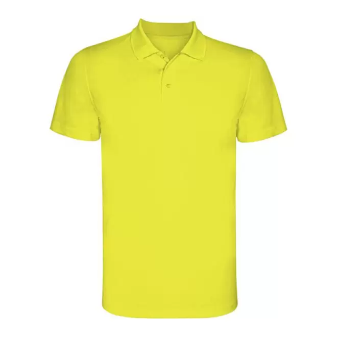 RAPIDE 4J - POLO SPORT HOMME PERSONNALISE 'MONZHA' - jaune fluo