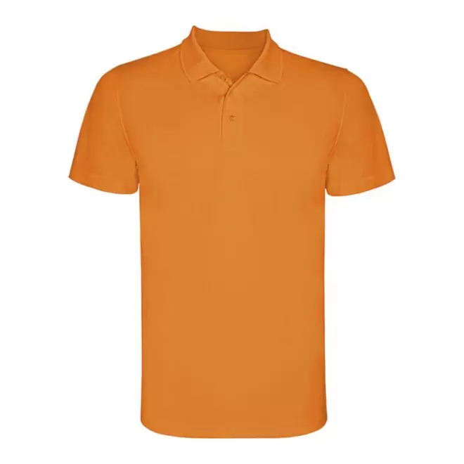RAPIDE 4J - POLO SPORT HOMME PERSONNALISE 'MONZHA' - orange fluo