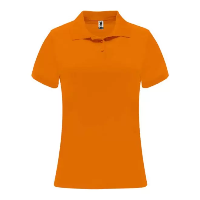 RAPIDE 4J - POLO SPORT FEMME PERSONNALISE 'MONZHA' - orange fluo