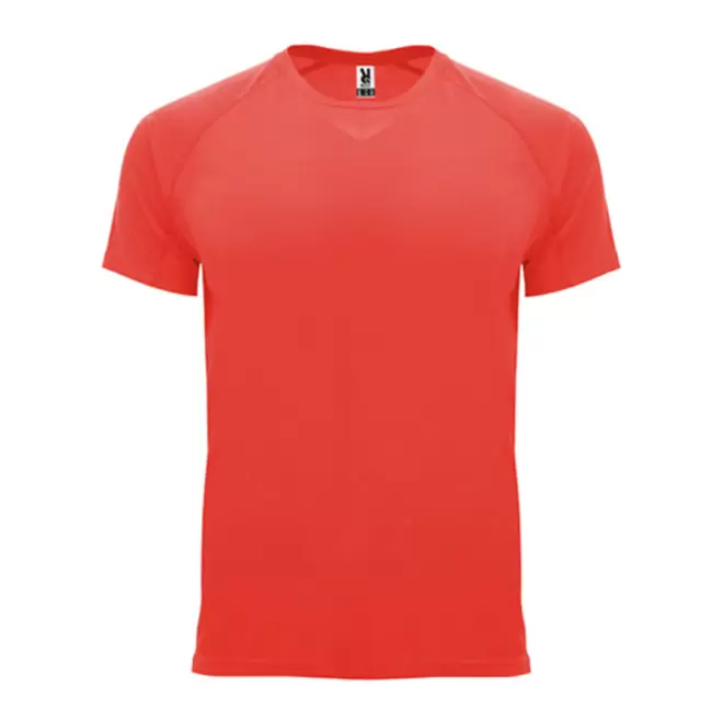 TEE SHIRT SPORT PUBLICITAIRE ENFANT 'ESPORTO' - corail fluo