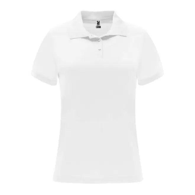 RAPIDE 4J - POLO SPORT FEMME PERSONNALISE 'MONZHA' - blanc