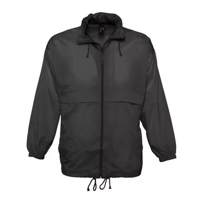 COUPE-VENT IMPERMEABLE MIXTE NON-DOUBLÉ 'SURF' - noir