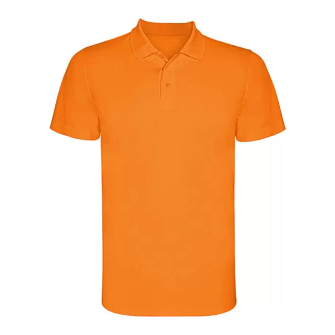 RAPIDE 4J - POLO SPORT ENFANT PERSONNALISE 'MONZHA' - orange fluo