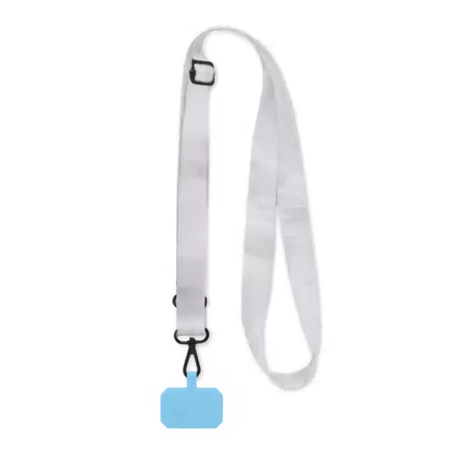 TOUR DE COU TELEPHONE PUBLICITAIRE 'OBLU' - bleu clair