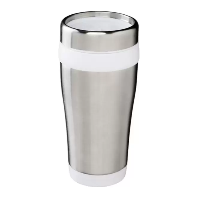 MUG ISOTHERME PUBLICITAIRE 'PYRENEES' - EXPEDITION RAPIDE 4 JOURS - blanc