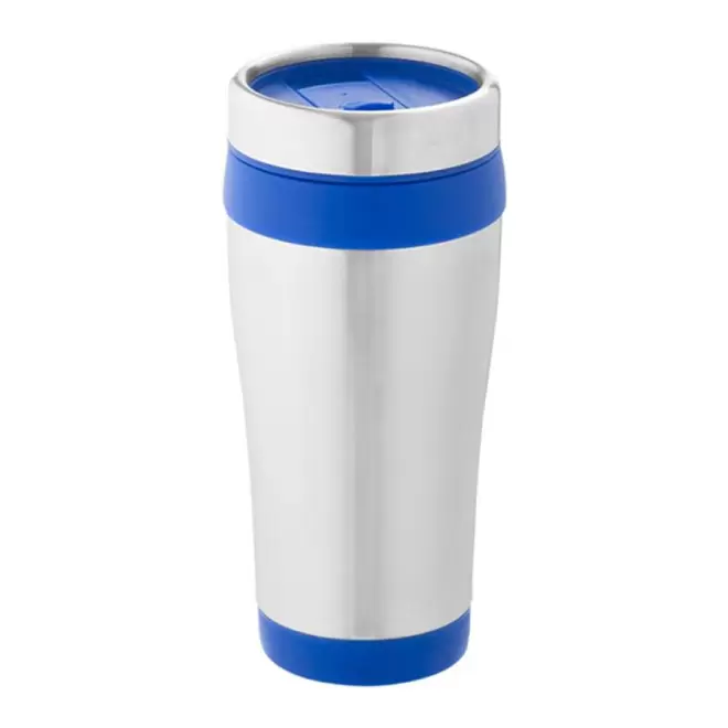 MUG ISOTHERME PUBLICITAIRE 'PYRENEES' - EXPEDITION RAPIDE 4 JOURS - bleu