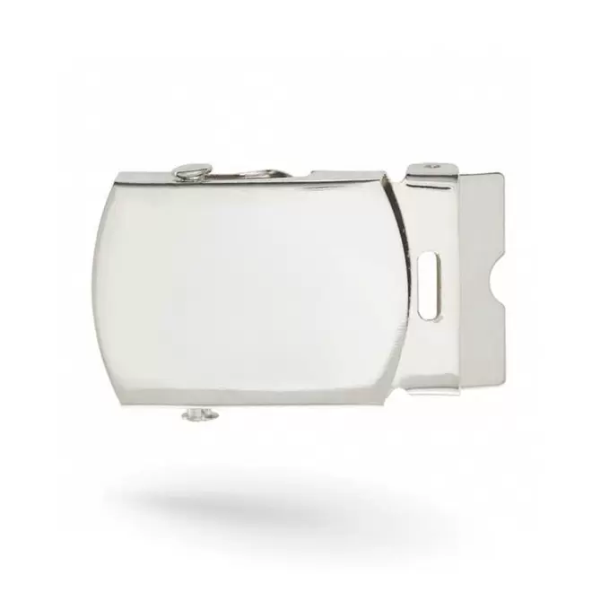 BOUCLE DE CEINTURE BRILLANTE PERSONNALISABLE 'MILITOS' - argenté