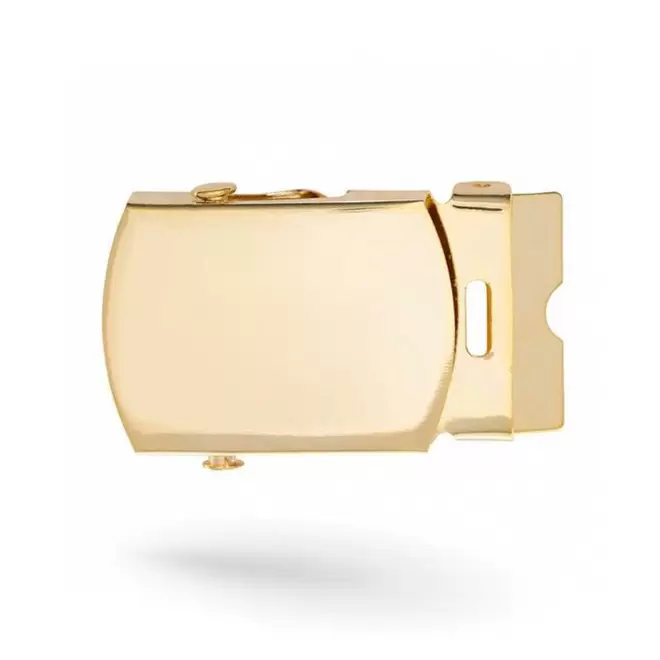 BOUCLE DE CEINTURE BRILLANTE PERSONNALISABLE 'MILITOS' - doré