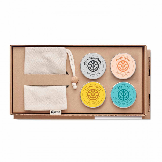COFFRET DE VOYAGE PERSONNALISABLE 'VALNI' - naturel