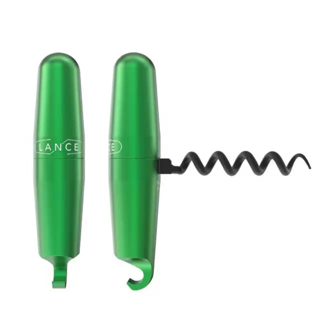 TIRE-BOUCHON PERSONNALISÉ DÉCAPSULEUR LANCE® 'ELIX' - vert