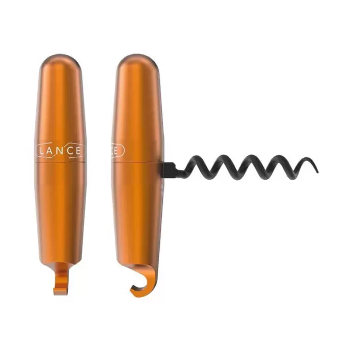 TIRE-BOUCHON PERSONNALISÉ DÉCAPSULEUR LANCE® 'ELIX' - orange