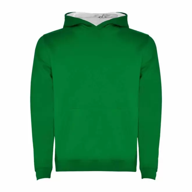 SWEAT SHIRT CAPUCHE PERSONNALISE 'RAPHAEL KIDS' - vert/blanc