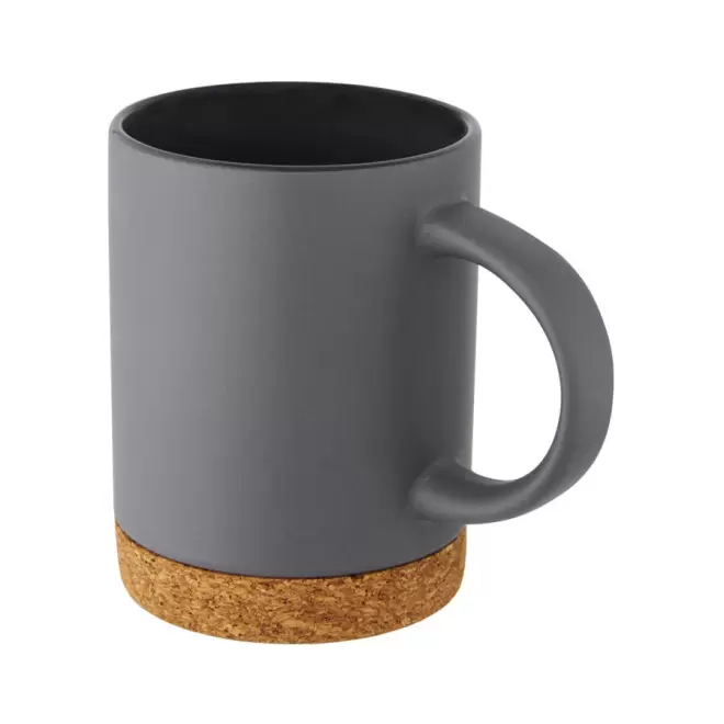 MUG PERSONNALISÉ CÉRAMIQUE BASE LIÈGE 'FINISHER' - gris