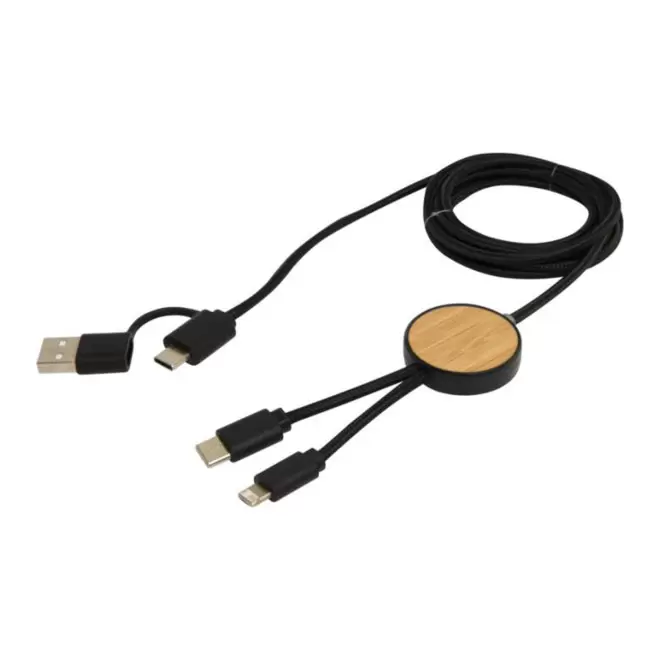 RAPIDE 4J - CABLE CHARGE PERSONNALISE 'ONTARIA LONG BOIS' - noir
