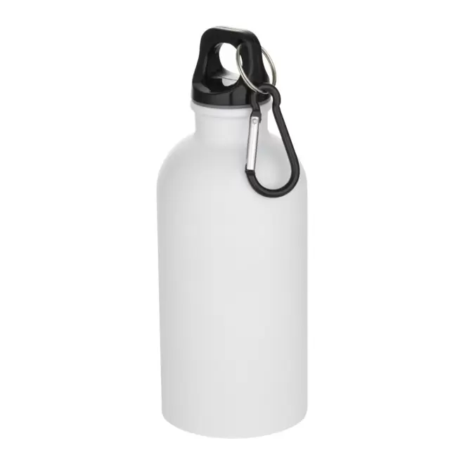 GOURDE EN ACIER RECYCLE 400ML PERSONNALISABLE 'AVEREST' - blanc mat