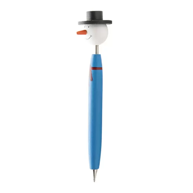 STYLO PERSONNALISÉ FIGURINE DE NOËL 'TALVI' - bleu
