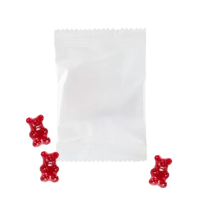 BONBONS GOMME DE FRUIT PERSONNALISEE 'WINNY UNI' - rouge