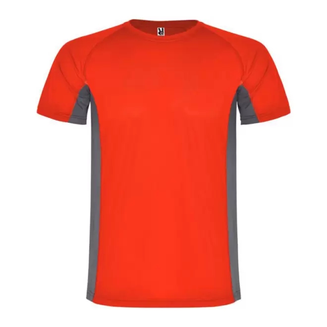 TEE-SHIRT DE SPORT PERSONNALISABLE 'SHANGHAI' - rouge/gris