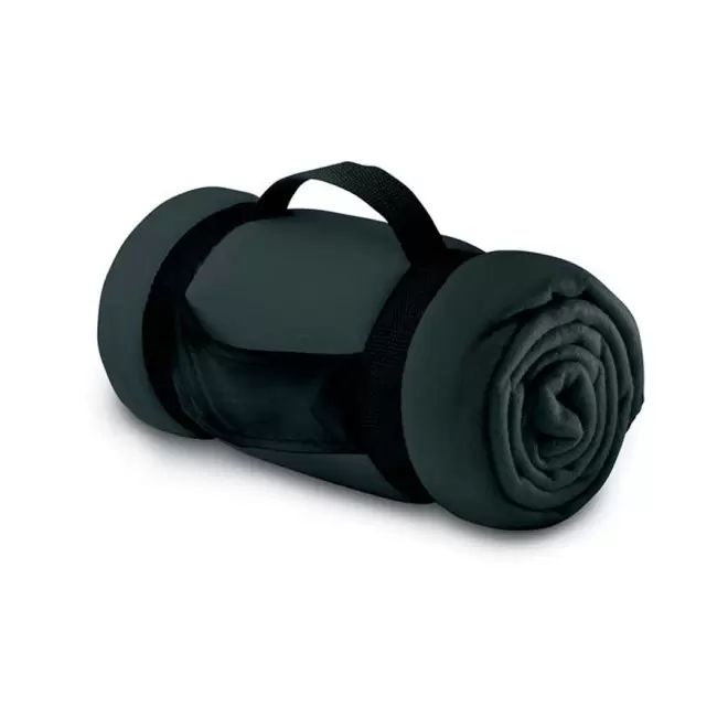 PLAID POLAIRE PERSONNALISABLE 'ODENSA' - gris foncé