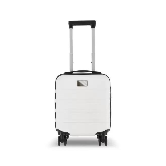 VALISE TROLLEY CABINE PERSONNALISEE 'ZOLAX 14 POUCES' - blanc
