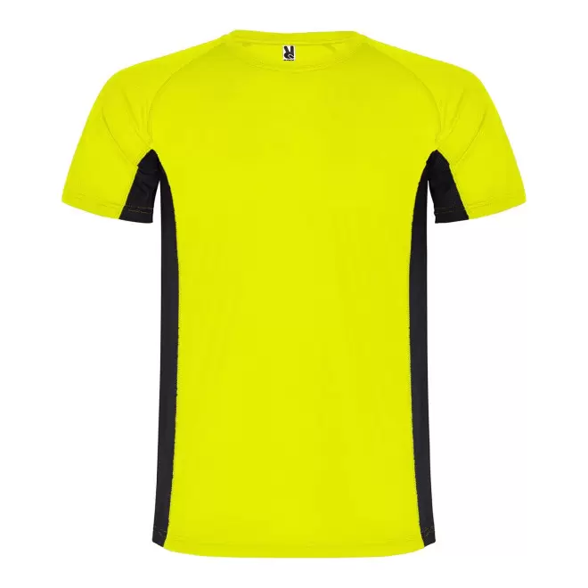 TEE-SHIRT DE SPORT ENFANT PERSONNALISABLE 'SHANGHAI' - jaune/noir