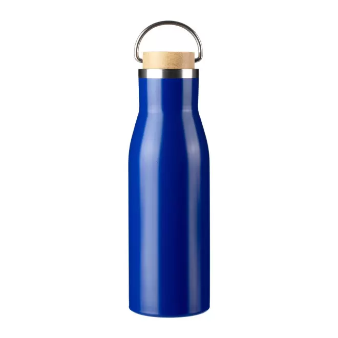 BOUTEILLE ISOTHERME PERSONNALISABLE 500ML 'HALVAR POIGNEE' - bleu royal