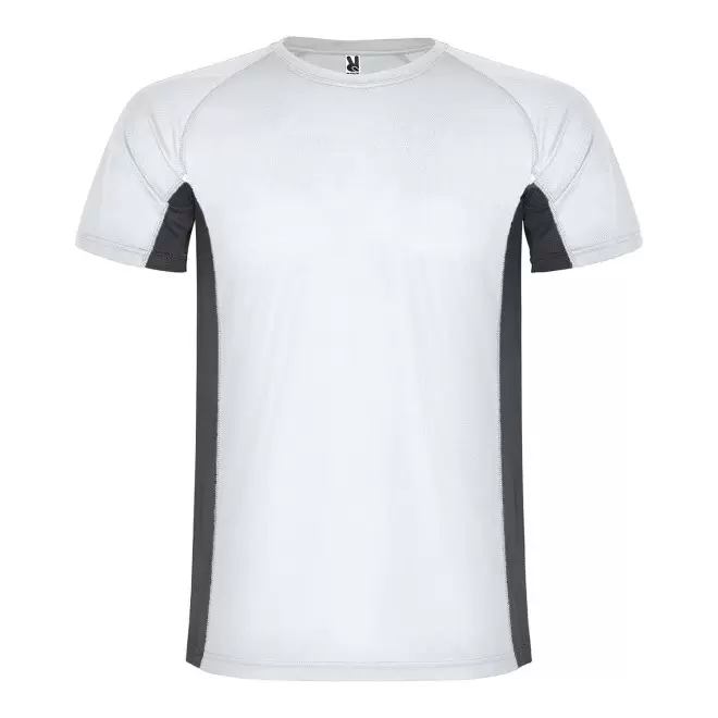 TEE-SHIRT DE SPORT ENFANT PERSONNALISABLE 'SHANGHAI' - blanc/gris