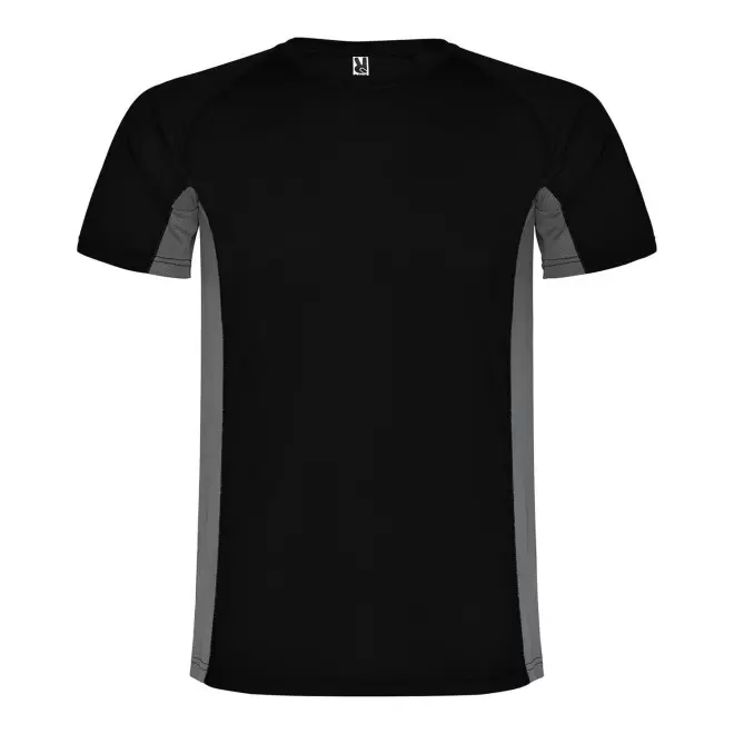 TEE-SHIRT DE SPORT ENFANT PERSONNALISABLE 'SHANGHAI' - noir/gris