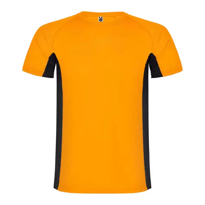 RAPIDE 4J - TEE-SHIRT SPORT ENFANT PERSONNALISE 'SHANGHAI' - orange/noir