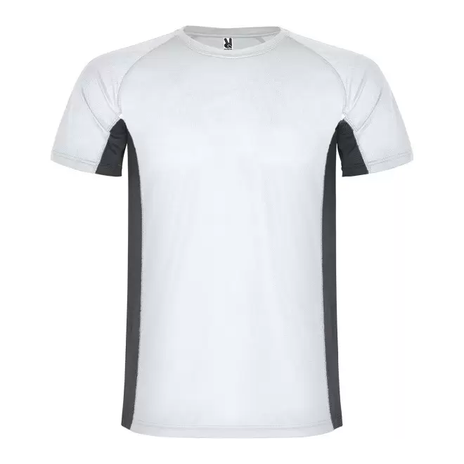 RAPIDE 4J - TEE-SHIRT SPORT ENFANT PERSONNALISE 'SHANGHAI' - blanc/gris