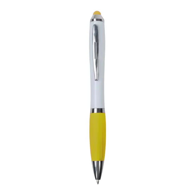 STYLO POUR ECRAN TACTILE PERSONNALISABLE 'NASH BLANCO' - jaune