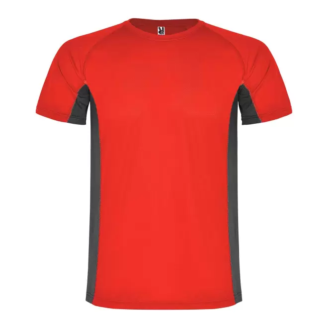 RAPIDE 4J - TEE-SHIRT SPORT ENFANT PERSONNALISE 'SHANGHAI' - rouge/gris