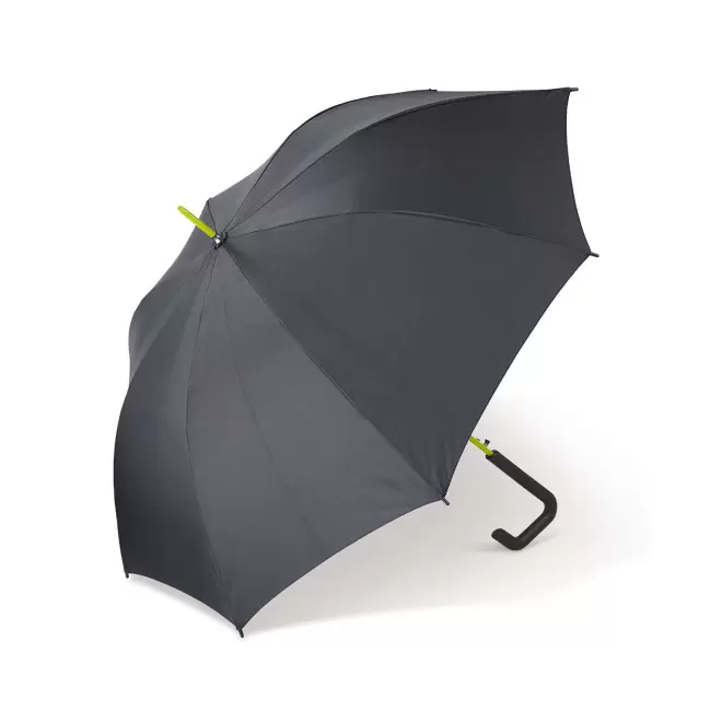 PARAPLUIE POIGNEE CARREE PERSONNALISABLE 'CANCAN' - noir/vert
