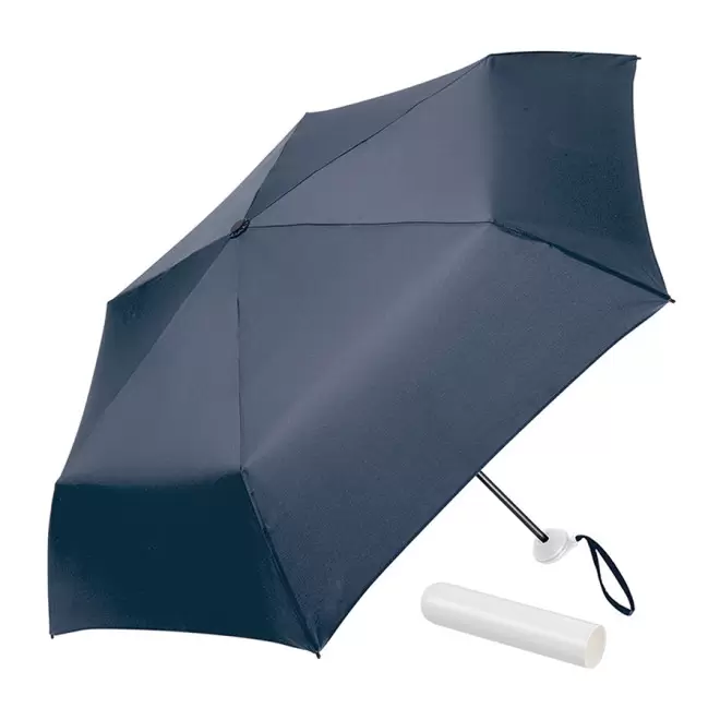 PARAPLUIE TEMPETE PLIABLE MANUEL PERSONNALISABLE FARE® 'PARISA' - blanc/marine